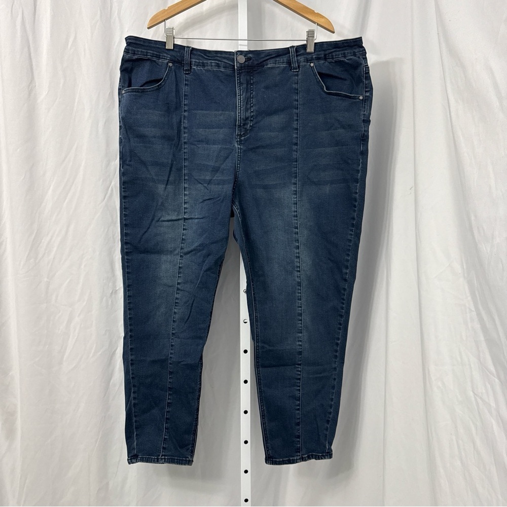 Universal Standard Indigo Cropped Ankle Jeans